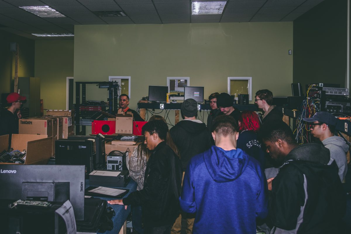 Tour For The Erie County Technical School MSP Cybersecurity Experts