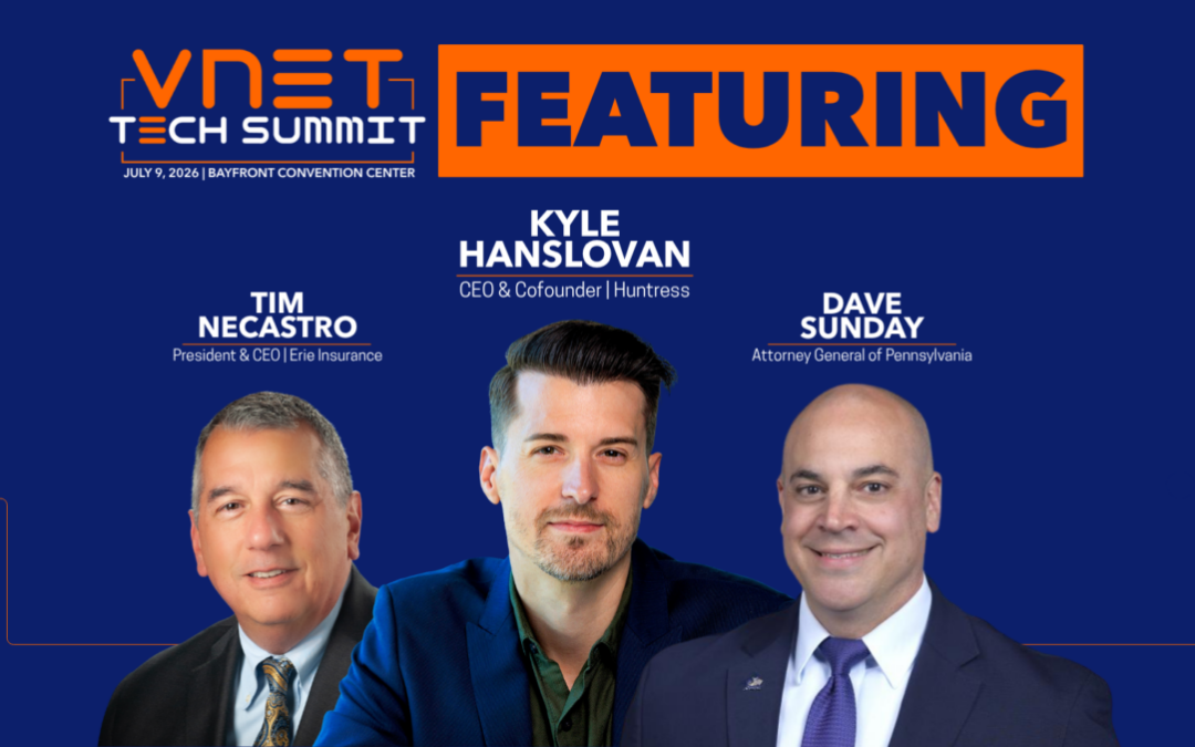 PA Attorney General Dave Sunday, Erie Insurance CEO Tim Necastro Join VNET Tech Summit Lineup