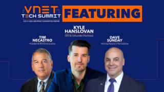 Featured Tech Summit 2026 Speakers - Tim Necastro Erie Insurance CEO, Kyle Hanslovan, CEO of Huntress, Dave Sunday, Attorney General of PA