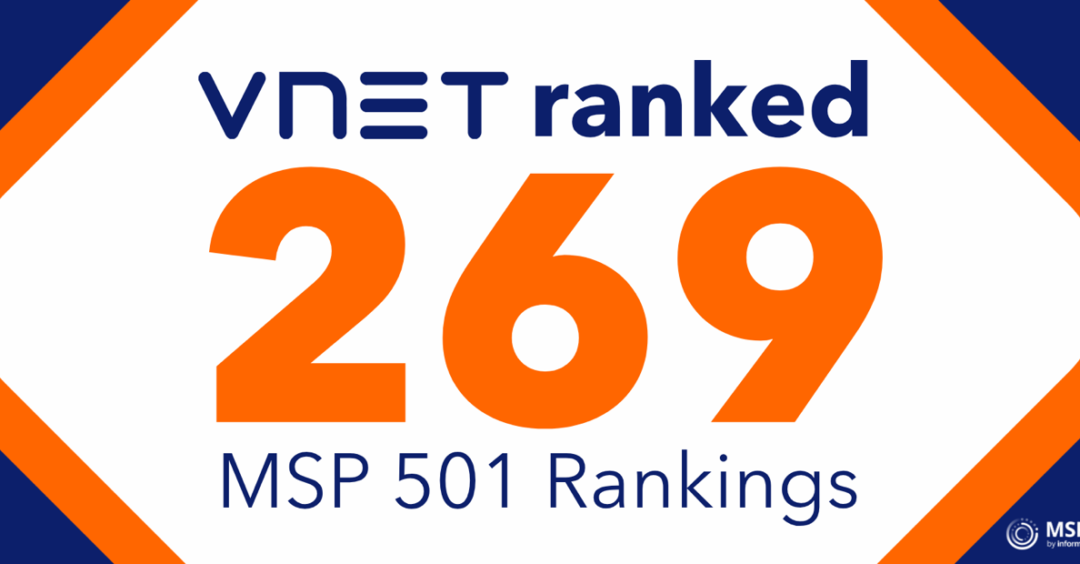 VNET Awarded Global Ranking; Recognized in Top 300 Managed Service Providers Worldwide